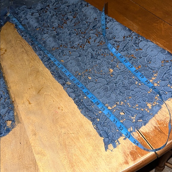 Micas Unique Floral Lace Overlay Denim Jeans NWT - Picture 8 of 13